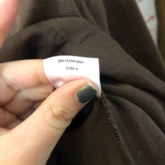 Eileen Fisher Brown Open Front Jacket - Picture 5 of 6